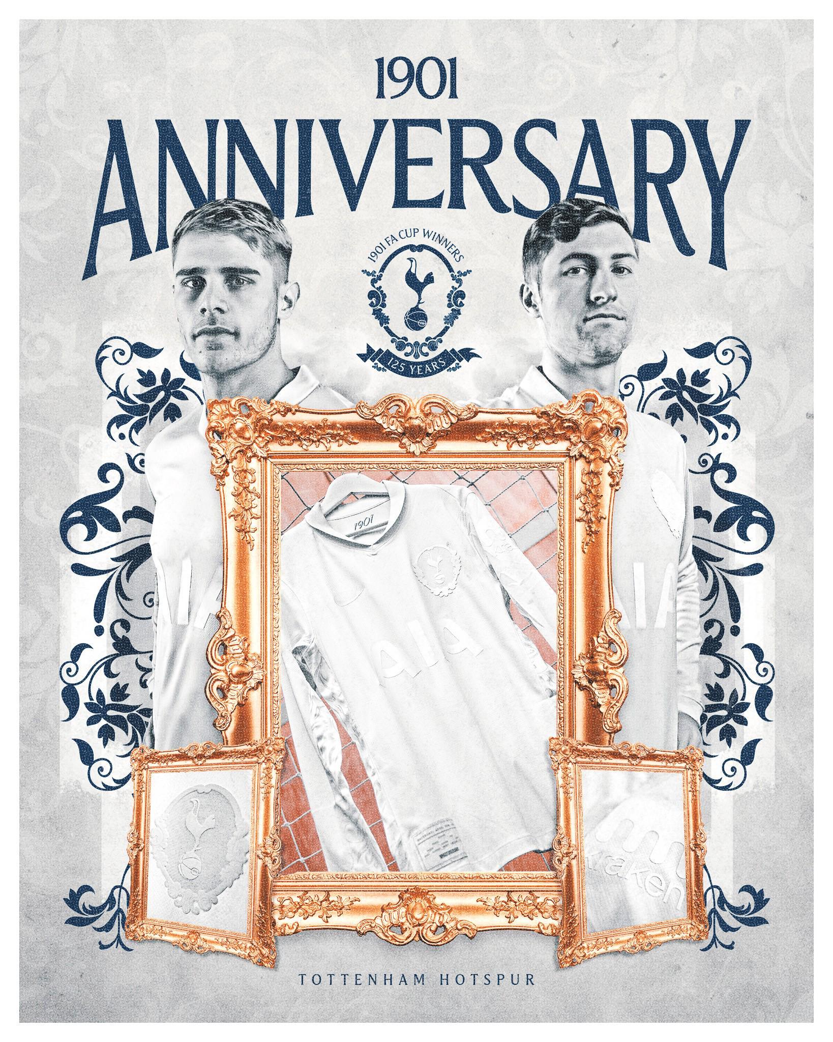 百度体育直播在线观看-官方：热刺将在对阵维拉的足总杯比赛身着1901复古纪念版球衣